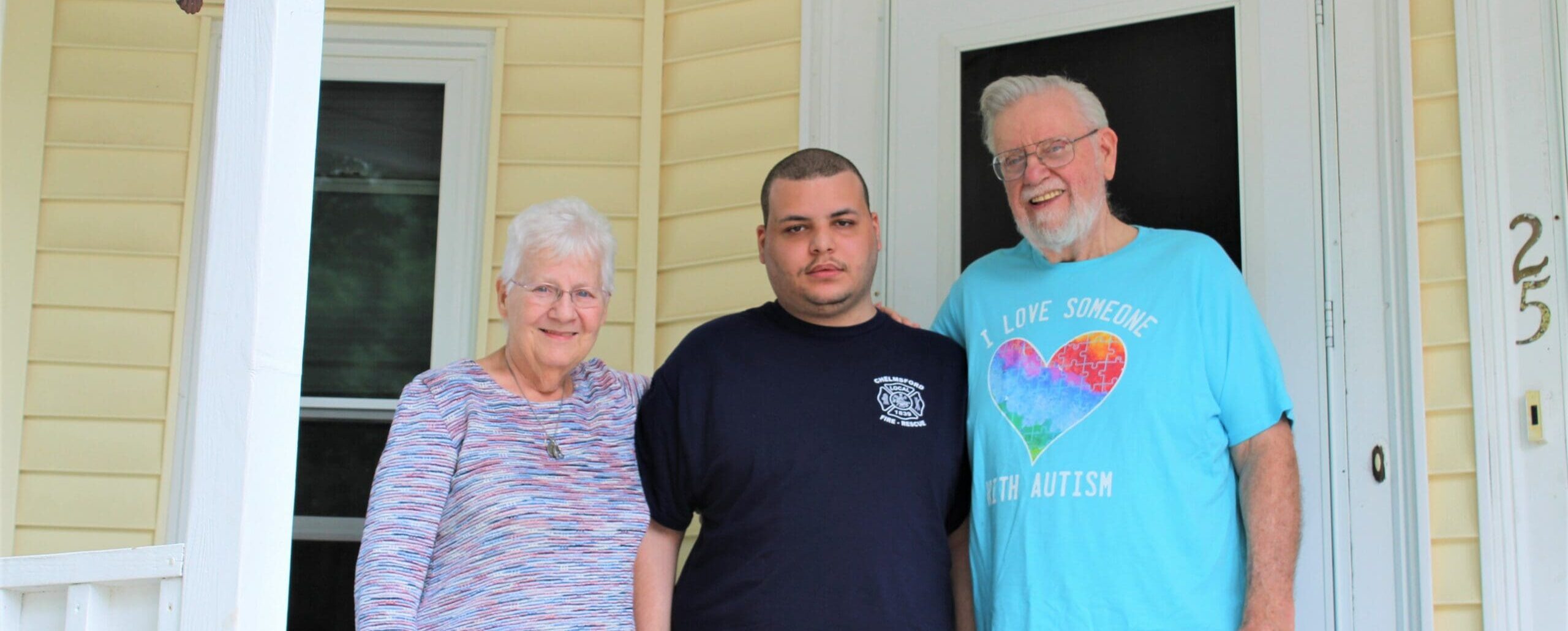 Man with his Grandparents